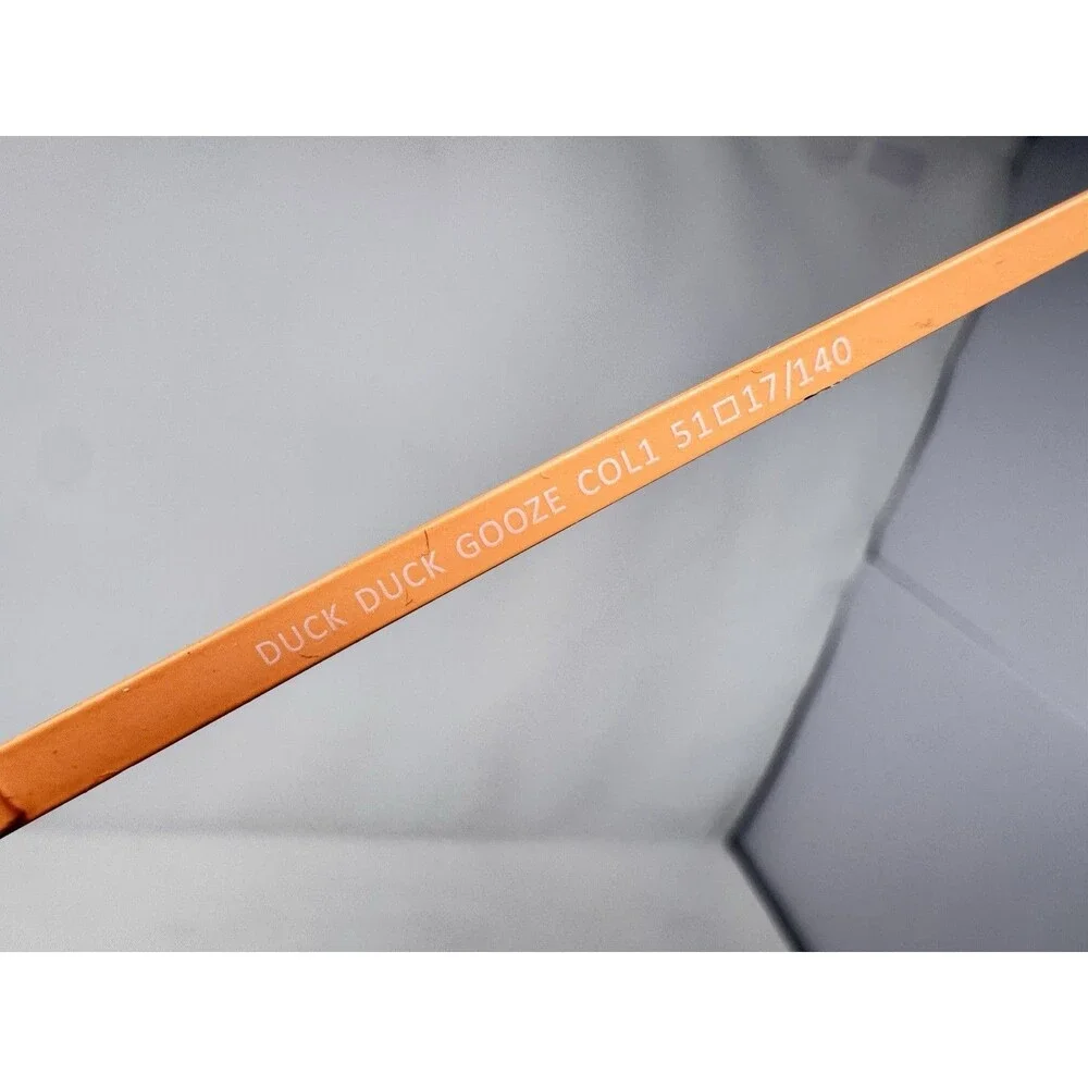 NW 77th Duck GOOZE Eyeglass Frames Only 51-17-140 Burgundy Orange